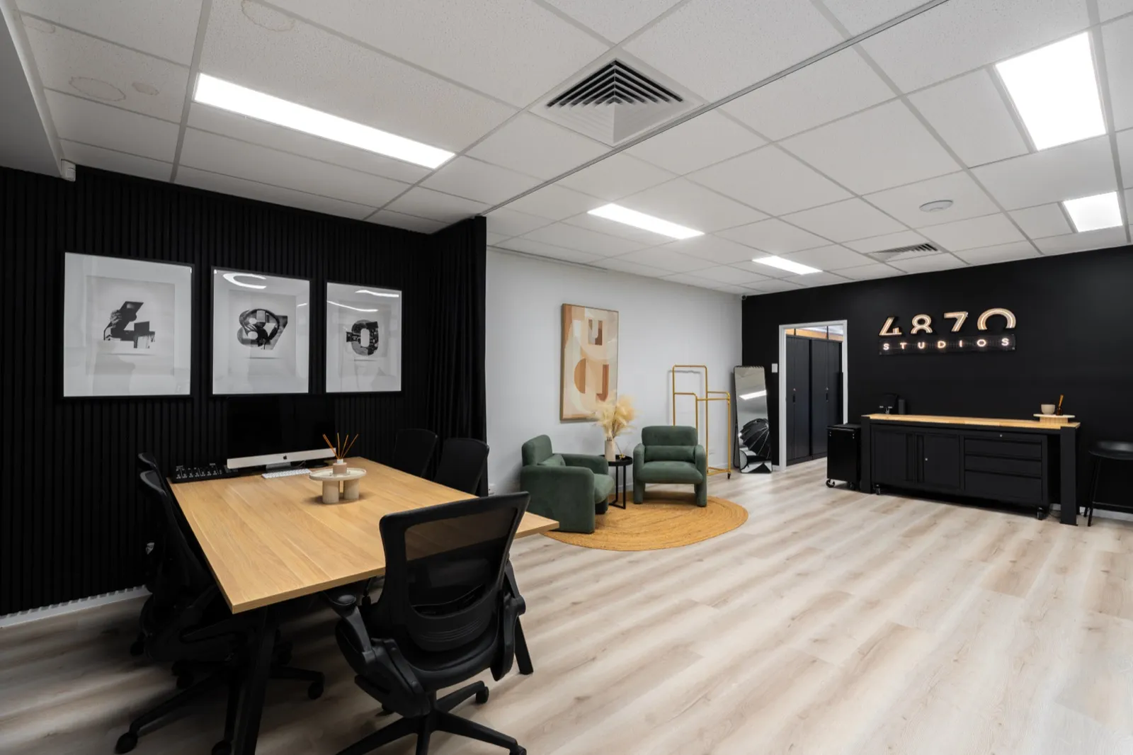 Photography studio in Cairns with breakout lounge and workspace at 4870 Studios